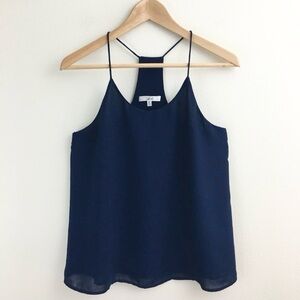Norah | Navy Racerback Dressy Top